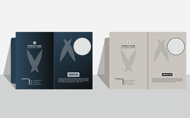 Unique mordern file folder design with RGB color mood and vector file