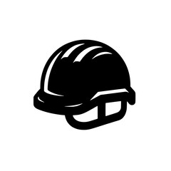 Hard Hat Icon: A strong, bold graphic illustration of a hard hat, symbolizing safety, construction, and industry. Perfect for websites, apps, and presentations.