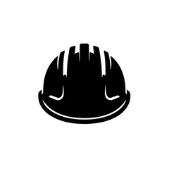Hard Hat Icon: A minimalist silhouette of a hard hat, symbolizing safety, construction, and labor, perfect for web design and graphic design projects.