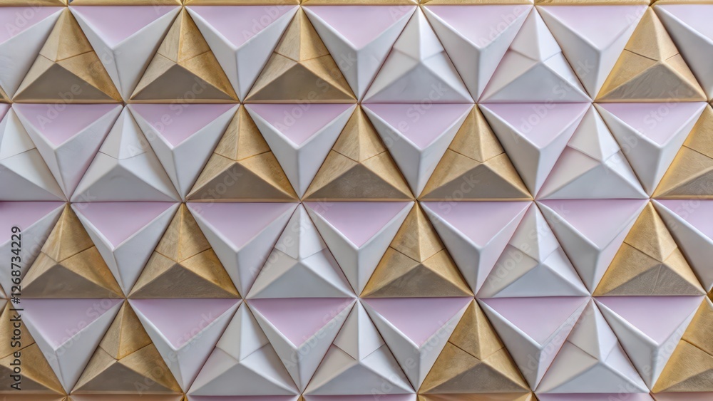 Poster Abstract Geometric Triangular Pattern Background
