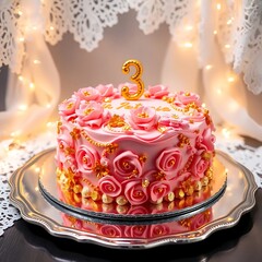 3rd Birthday cake