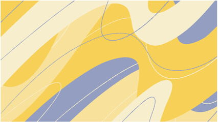 Elegant Abstract Yellow and Blue Motion Waves Digital Art Background.eps
