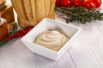 Burger sauce in the bowl