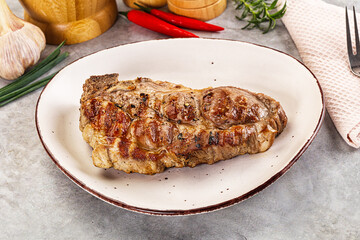 Grilled pork sirloin for dinner