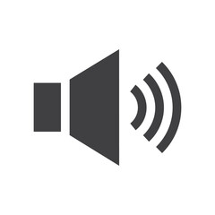 Sound speaker fill icon design