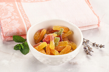 Sweet and sour marmalade worms