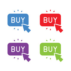 Buy icon colorful design pack