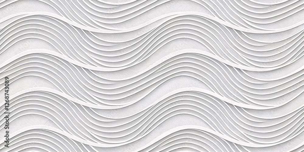 Poster abstract wavy silk texture with soft curves and light design