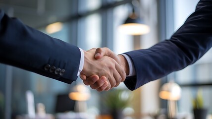 Businessman handshake for teamwork of business merger and acquisition,successful negotiate,hand shake