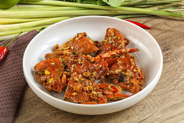 Steamed Spider crab Claws in tamatind sauce