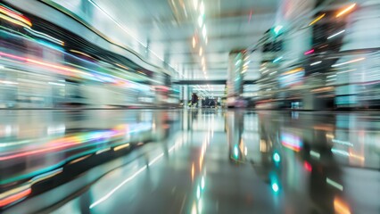 Abstract Motion Blur Interior Space