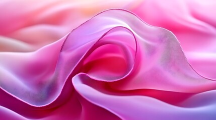 Obraz premium Abstract Pink Fabric Draped Softly Showing Texture
