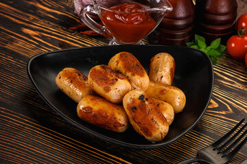 Roasted chicken mini sausages for breakfast