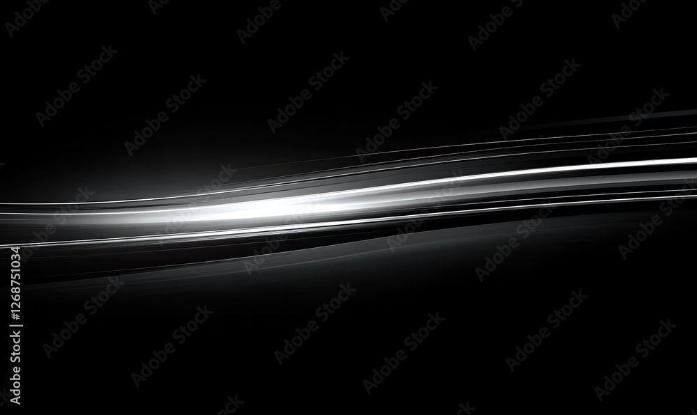 Poster abstract image with blurred lines and a dark background, suggesting motion and speed. the effect sug