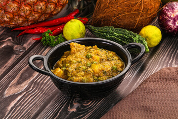Aloo masala with green peas