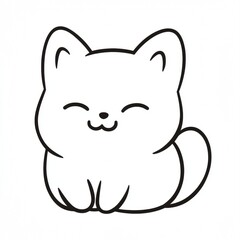 Fototapeta premium white facial expression line art cat cartoon felinae felidae snout clip art whiskers