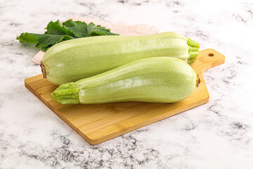 Raw frsh ripe zucchini vegetable