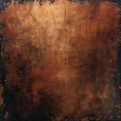 Naklejka premium abstract, textured artwork with a rustic, earthy appearance. The layout is a vertical rectangle, dominated by a rich, brown color palette with various shades ranging from deep chocolate to lighter tan