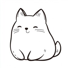 white vertebrate line art facial expression cat snout cartoon clip art felinae drawing