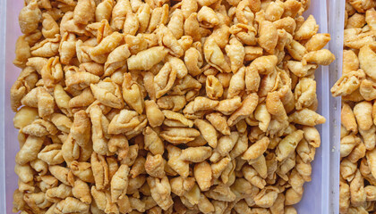 Crispy Fried Banana Pastry Roll, Traditional Indonesian Snack.