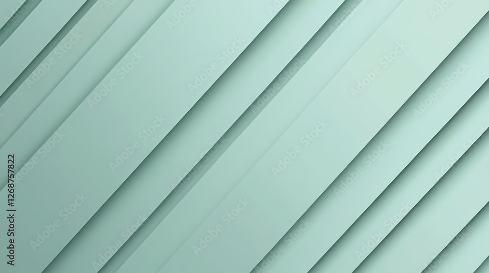 Poster soft muted mint pencil strokes create a calming background with layered diagonal lines for artistic 