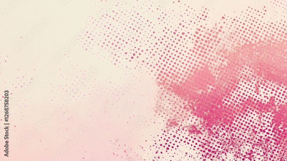 Leinwandbilder soft blush pink transitioning to dusty rose with textured dot pattern in a calming abstract design
