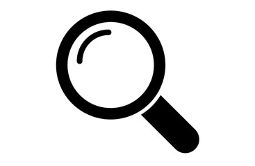 黒い虫眼鏡アイコン