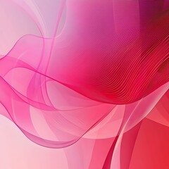 Fototapeta premium Abstract background with smooth wavy lines in pink colors. Vector illustration.