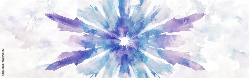 Poster minimalist design showcasing lavender tones with elegant pencil strokes creating a serene atmosphere
