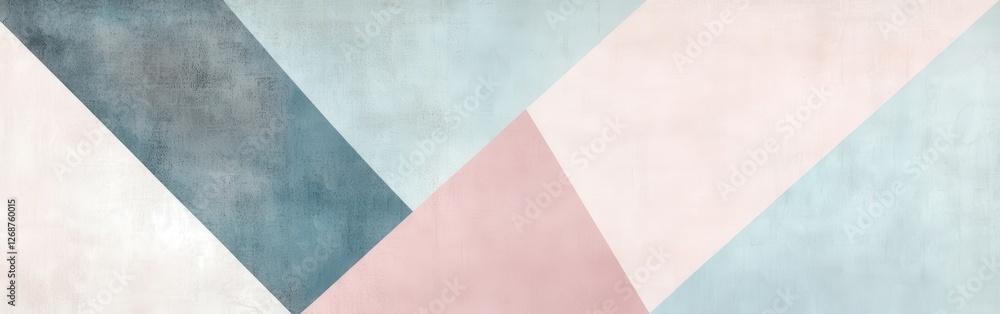 Aufkleber abstract design featuring pale blue and soft hues in minimalist composition with geometric shapes an
