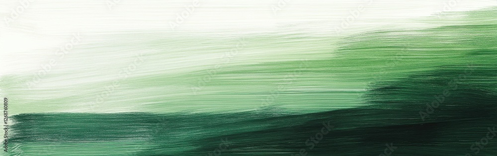 Poster Elegant gradient of muted green pencil strokes creating a tranquil atmosphere in an abstract style