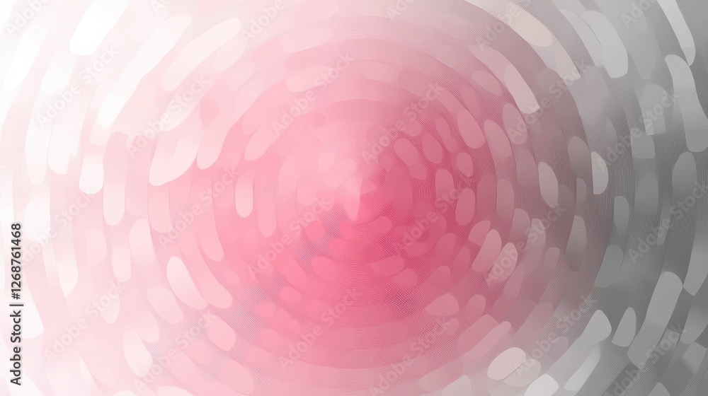 Aufkleber elegant circular gradient transitioning from soft gray to vibrant pink shades in a smooth blend