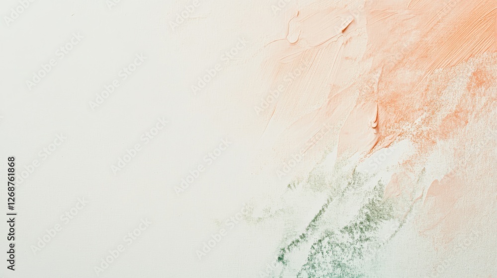 Poster Delicate pencil marks create soft textures on a clean white canvas in a serene art studio setting
