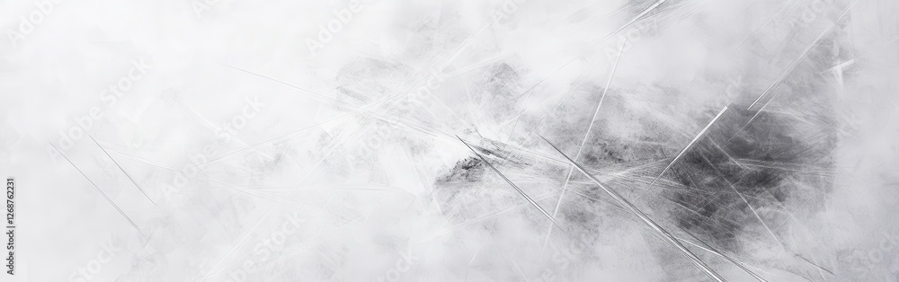 Poster abstract pencil strokes create a soft pastel gray wash blending textures and tones in a serene compo