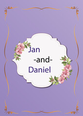 Beautiful wedding invitation cards