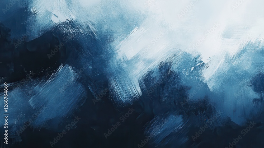 Poster textured background in deep navy blue with lighter accents creating a calming atmosphere for various
