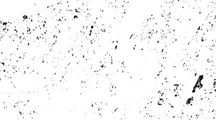 Dirty monochrome pattern of the old worn surface. Grunge background of black and white. Abstract illustration texture of cracks, chips, dot.
