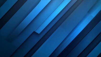 Obraz premium Abstract blue diagonal lines background, website design