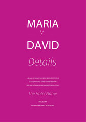 Beautiful wedding invitation cards