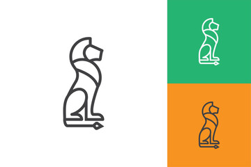 Lion  logo Design, Logo Design graphic Conception, logo icon template graphic art, vector illustration design.