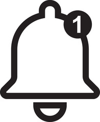 vector illustration of a bell
