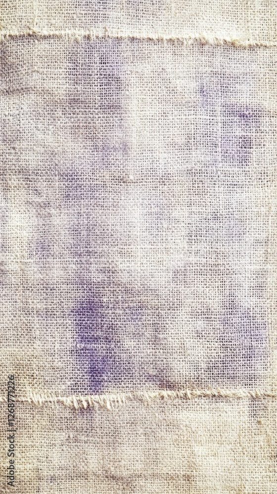 Poster burlap texture featuring soft pastel hues creating a rustic and soothing aesthetic ideal for various