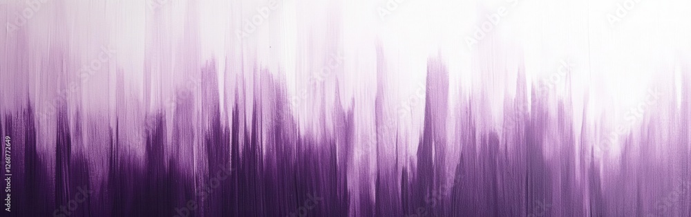 Poster pencil strokes create a gradient of soft purples transitioning from light to dark in a calming desig