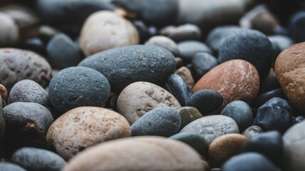 Collection of Colorful Pebbles