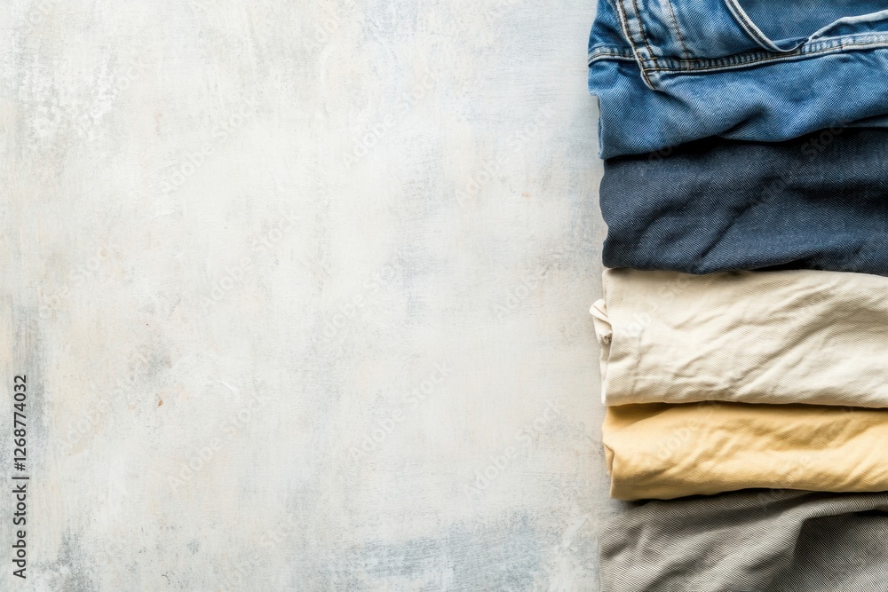 Poster comparison of dirty laundry versus freshly laundered clothes to highlight the importance of cleanlin