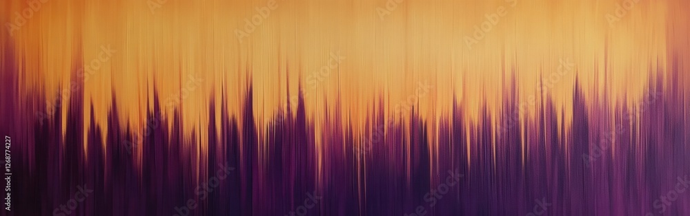 Poster golden amber streaks blend with deep purple tones to create a vibrant abstract composition