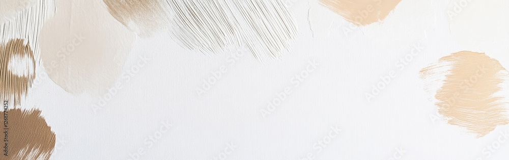 Aufkleber muted beige strokes create an abstract composition showcasing subtle artistic expression in a serene