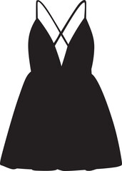 Ladies fashionable cloth in vector 