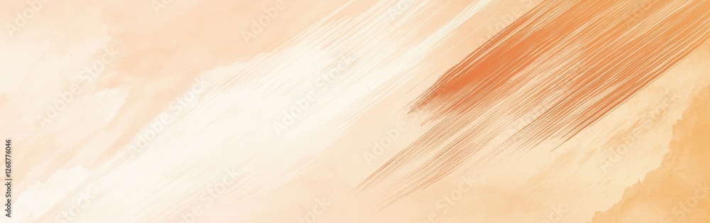 Aufkleber Soft pencil strokes create a serene background in muted peach tones for a calming atmosphere in any space