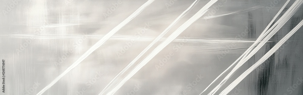 Poster Soft muted gray gradient with pencil strokes creating an abstract texture for calming visual experiences